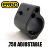 Ergo Grip Gas Block, Low Profile, Adjustable,| .750 Seat | Nitride