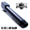 BLACK LABEL G23 .40 S&W BLACK NITRIDE  STAINLESS THREADED BARREL FOR GLOCK 23