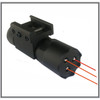 Predator Tri-Beam Red Laser, W/ Pressure Switch