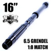 16" Black Nitride Contour Barrel 6.5 Grendel Type II Straight Flutes Carbine Length Gas 1:8