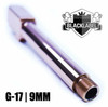 BLACK LABEL BLACK LABEL G17 9mm TITANIUM NITRIDE ROSE GOLD THREADED BARREL FOR GLOCK 17