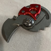 Self Defense Red Tactical EDC Mini Pocket Knife Survival Keychain Round karambit coin claw