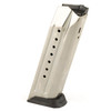 Ruger Magazine, 9MM, 17 Rounds, Fits Ruger American, Stainless Steel, Silver, Will Fit PC9 w/ a Ruger American Pistol Well Insert Installed (Not Included) 90510
