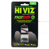 Hi-Viz FASTDOT H3, Fits Glock 9/40SW/357Sig, Tritium/Fiber Optic Night Sights, Red Front With Green Rear GLFD21