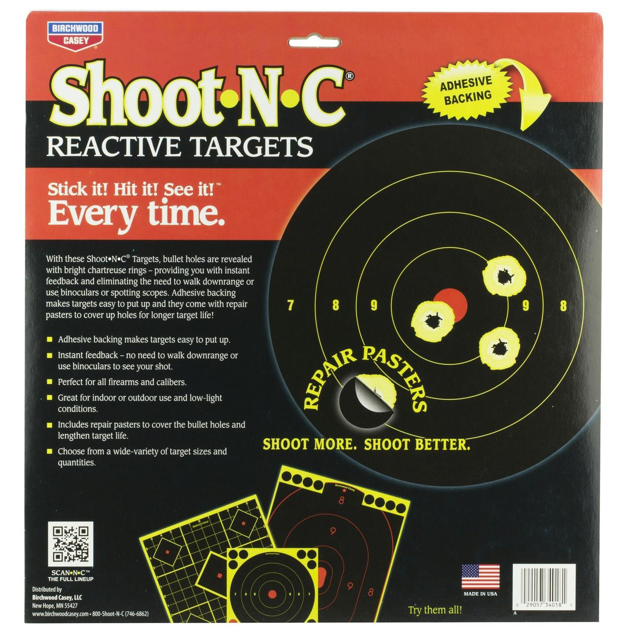 B-c Sht-n-c Rnd Bullseye Tgt Assort