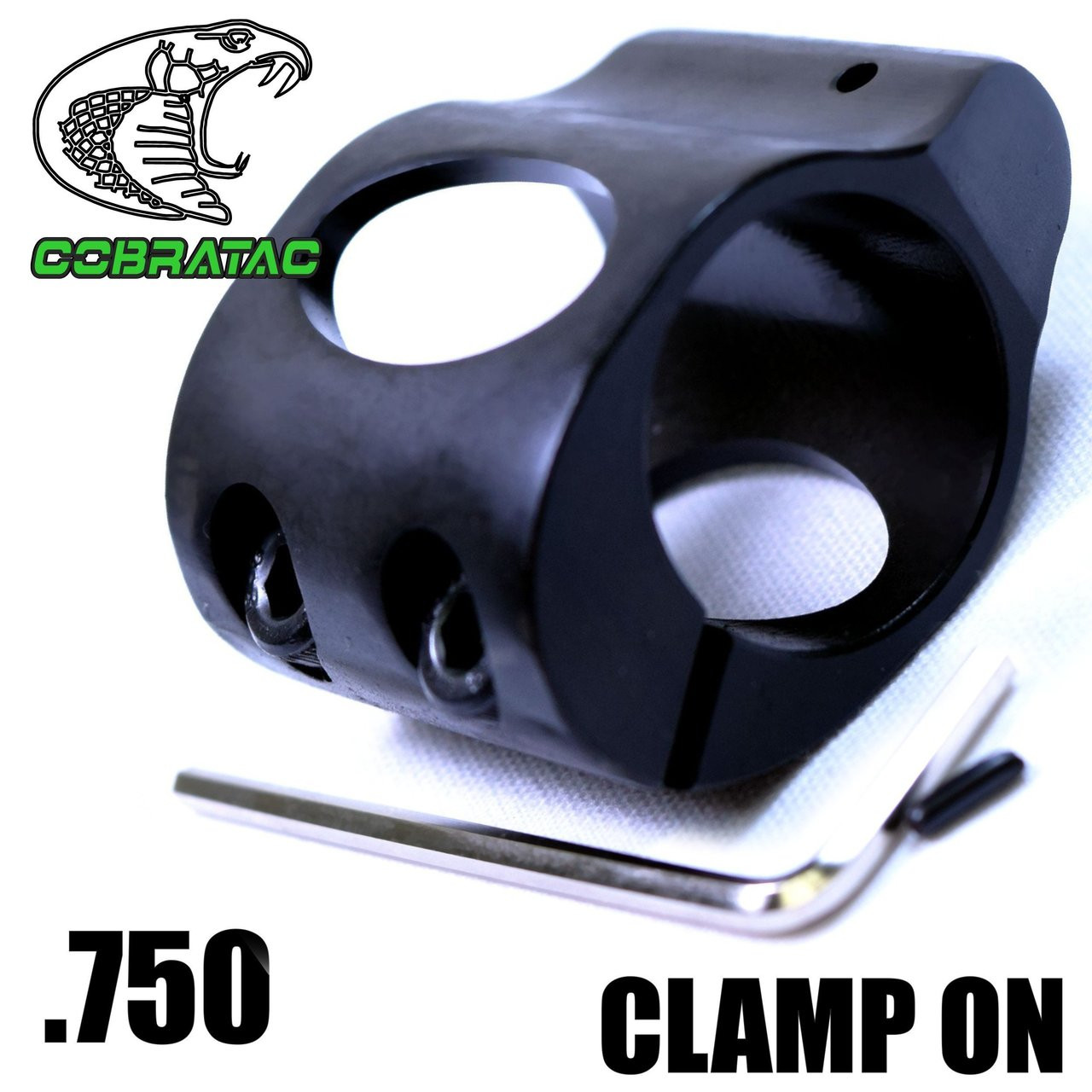 Clamp-ON, Micro Gas Block Lo-Pro Profile, .750, Nitride