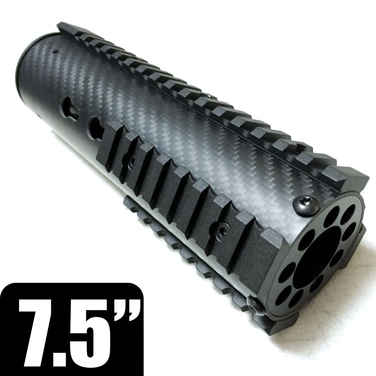 7.5" Carbon Fiber Free Float MLok Handguard - Scout Carbon Pro | Black Label (HG-C10017) 