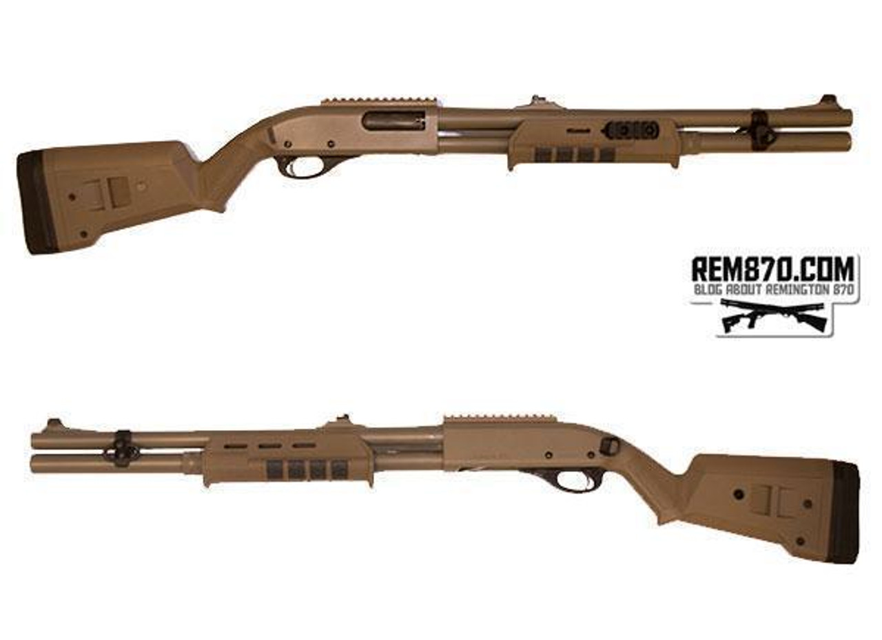 Magpul, SGA Remington 870 12 Gauge Shotgun Adjustable Stock, Polymer, Flat Dark Earth