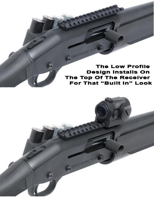 UTG Picatinny Rail Optic Mount For Mossberg 590M 12 Gauge – Matte Black Anodized Aluminum, 7.02 Inch