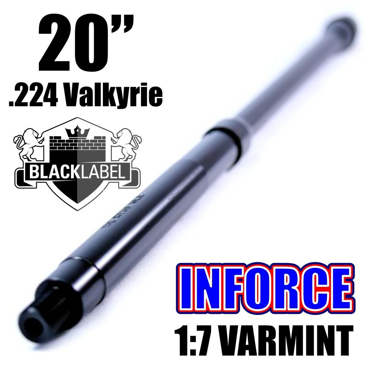 BLACK LABEL INFORCE Series 20'' .224 Valkyrie Nitride 1:7 Varmint Barrel