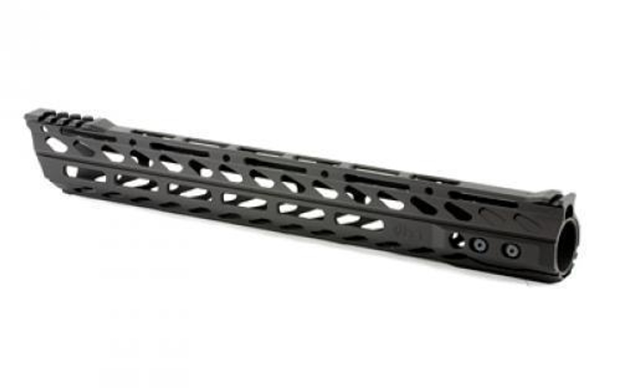 Phase 5 AR-15 Lo-Pro Slope Nose 15" Free Float Rail M-LOK Compatible 6061-T6 Aluminum Hard Coat Anodized Matte Black Finish