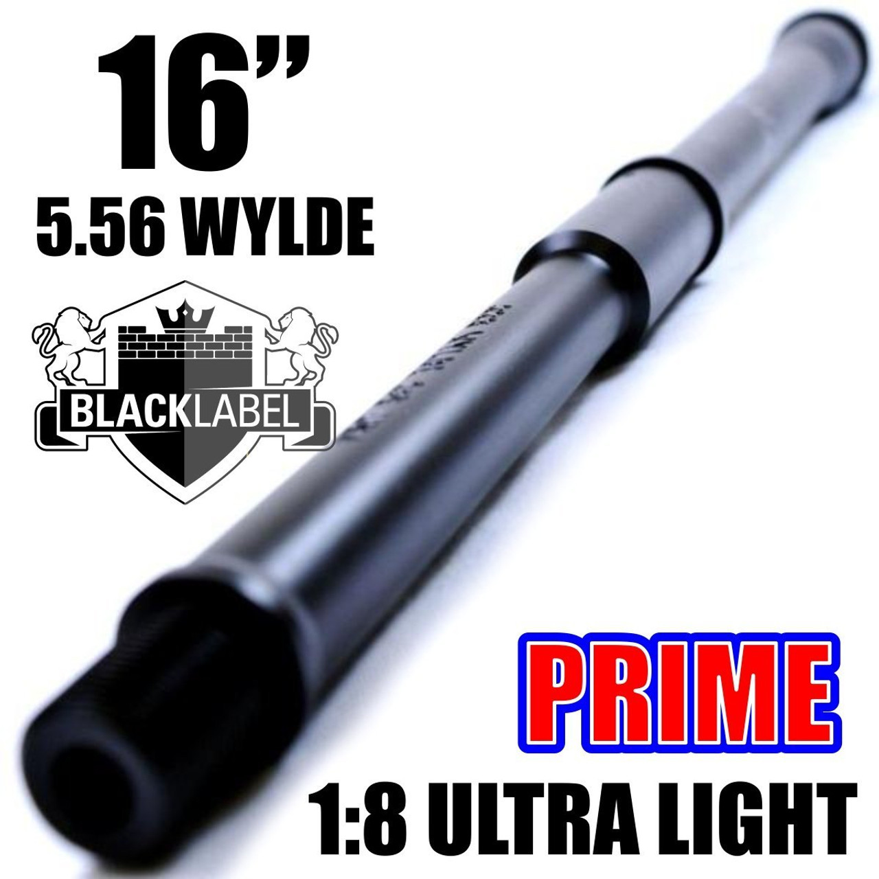 16" PRIME Series .223/5.56 Ultra Light Nitride Profile AR Barrel | WYLDE