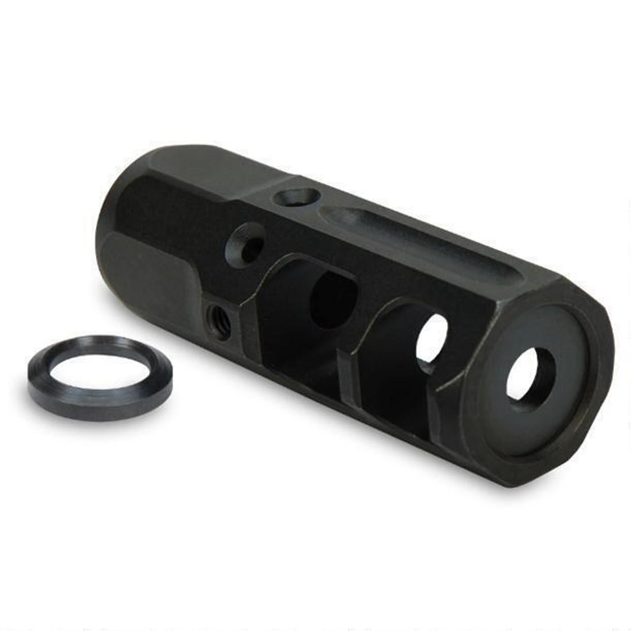 Nordic Components AR-15 NCT3 Compensator 9mm Luger Threaded 1/2"x28 Nitride Finish Matte Black