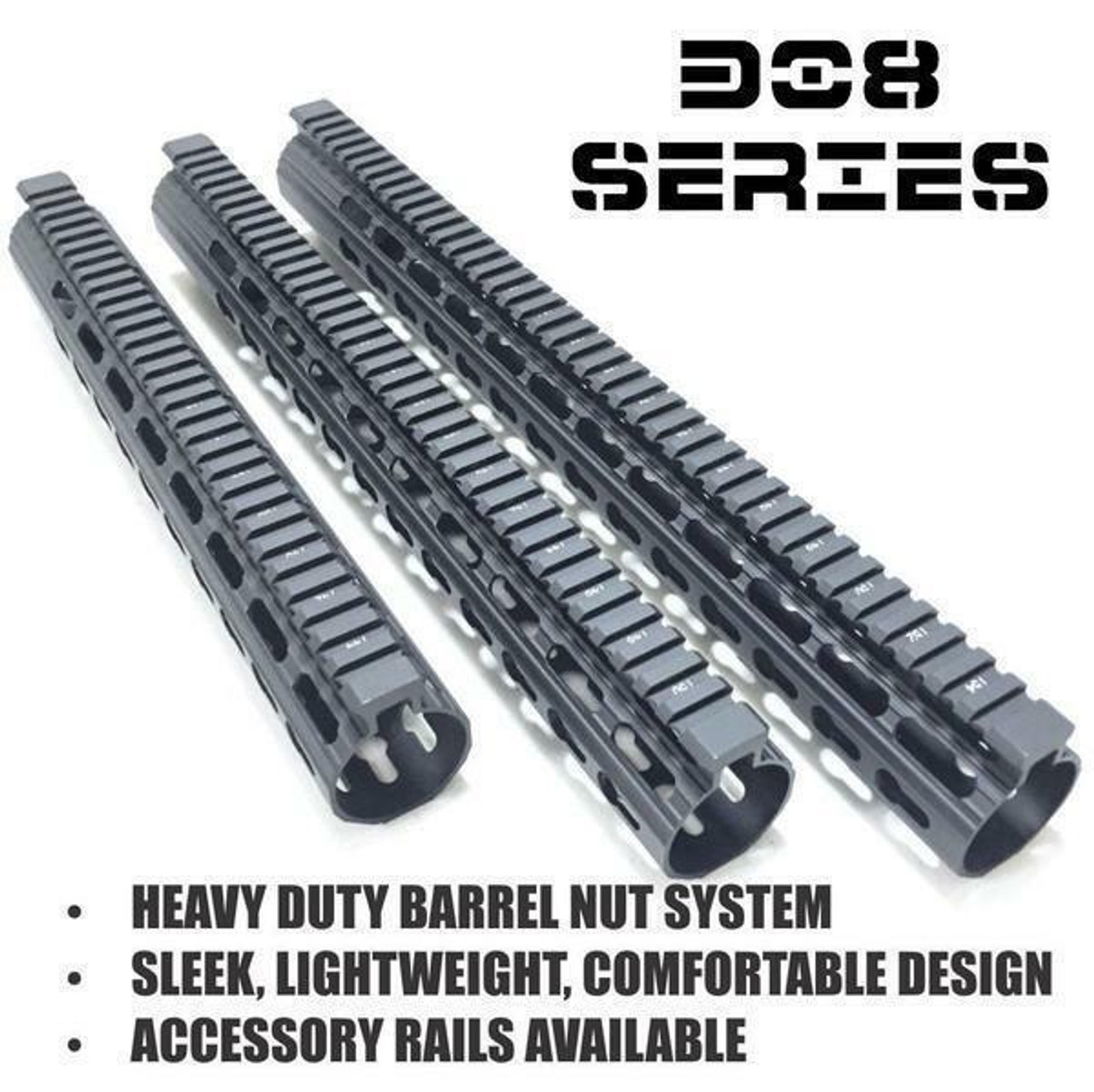 Cobratac 16.5 .308 Slim Keymod or LR-308 Free Float Handguard or Lo-Profile