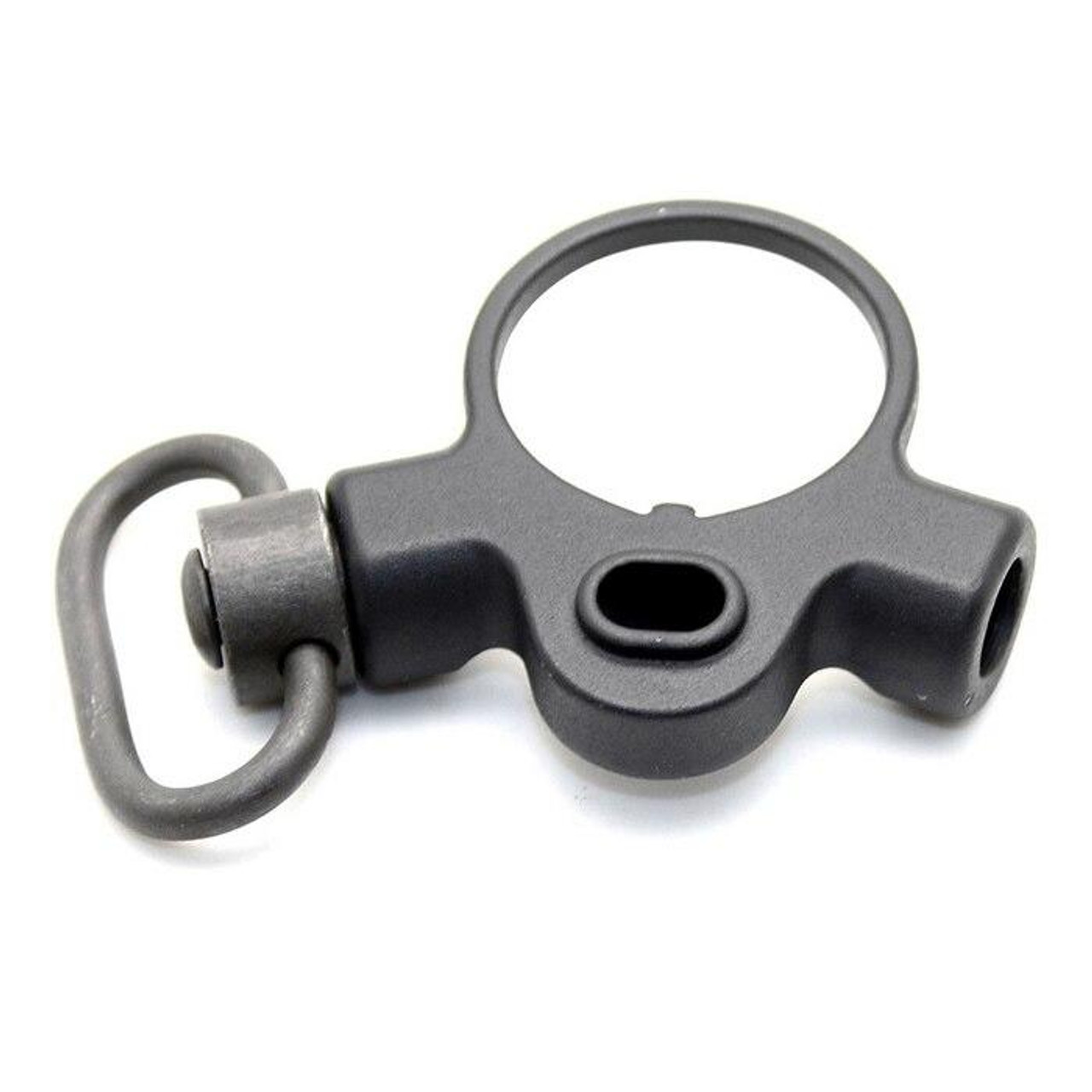 BLACK LABEL Dual Side QD End Plate w/Sling Swivel - Black