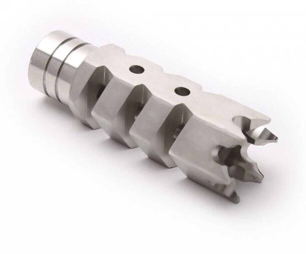 BLACK LABEL Tiger-Shark Stainless Muzzle Brake or .308 TigerShark Tromix style