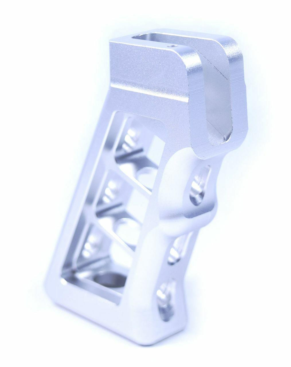 BLACK LABEL Skeletonized Billet AR Grip or Silver - Copeland Series