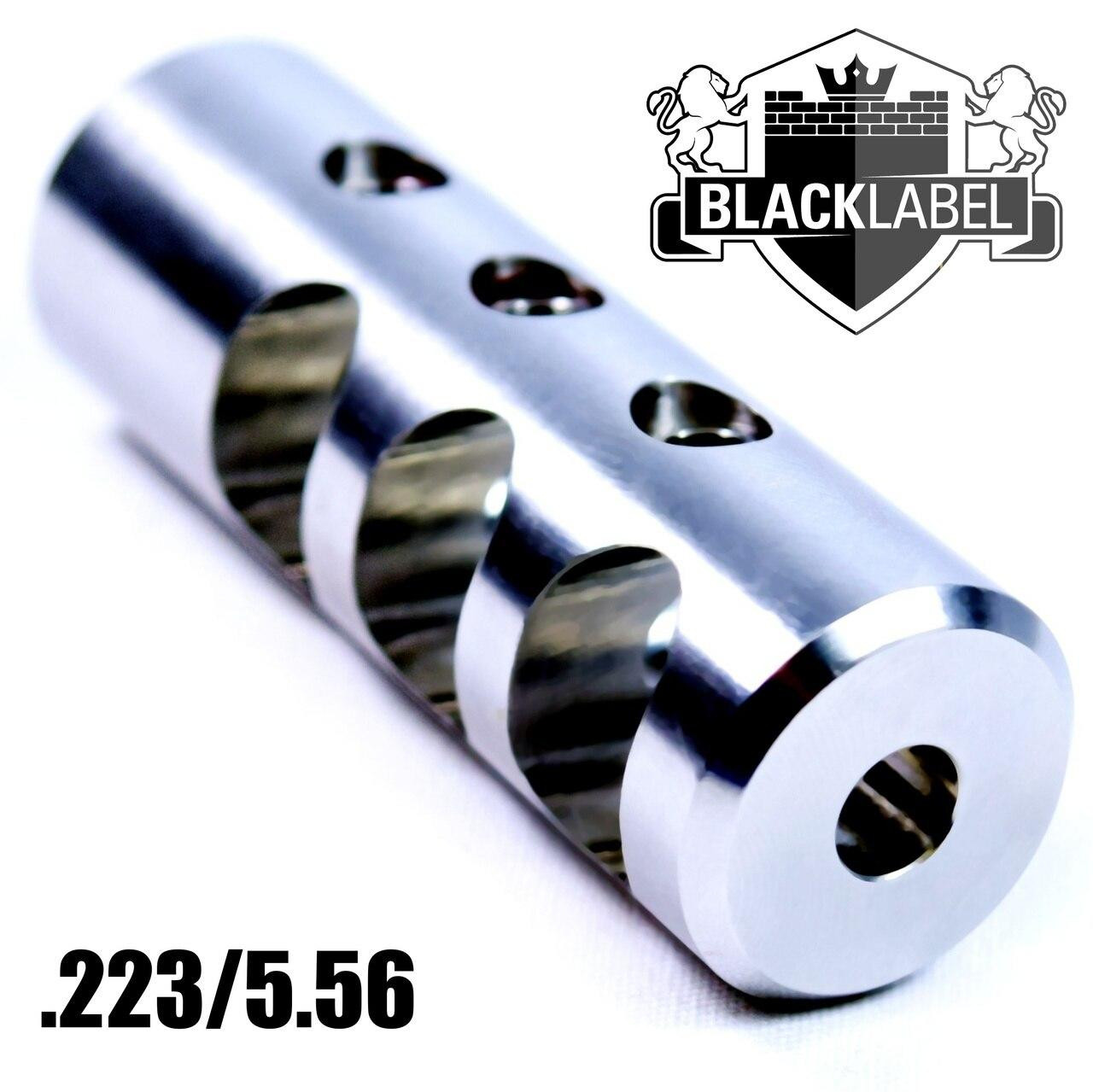 BLACK LABEL Titan Standard Compensator Stainless Muzzle Brake or .223/5.56