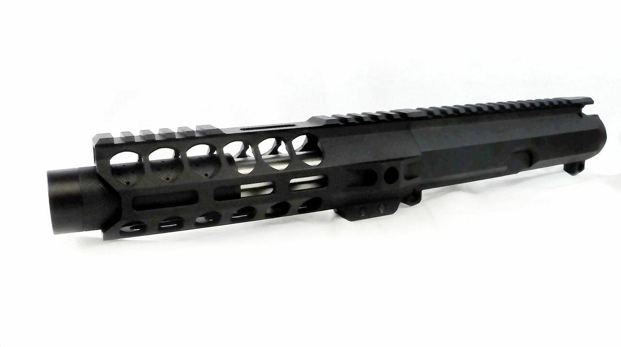 Spec Build Billet 7.5 9MM Ultra Light CQB Pistol Upper Build or W Stash Handle