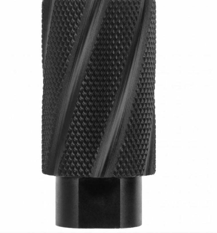 BLACK LABEL Super Hawg 9MM BFD Linear Flash Concussion Forwarding Muzzle Brake - 1/2x32