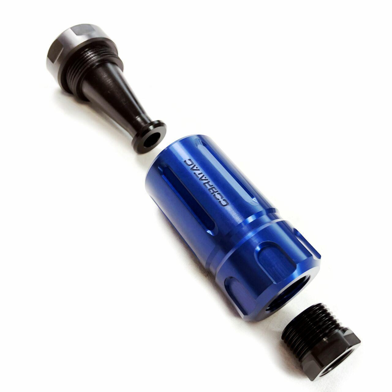 Blue 1/2-28 Fire Hog Mod-FMC - Flash Mitigation Suppressor Can System ...