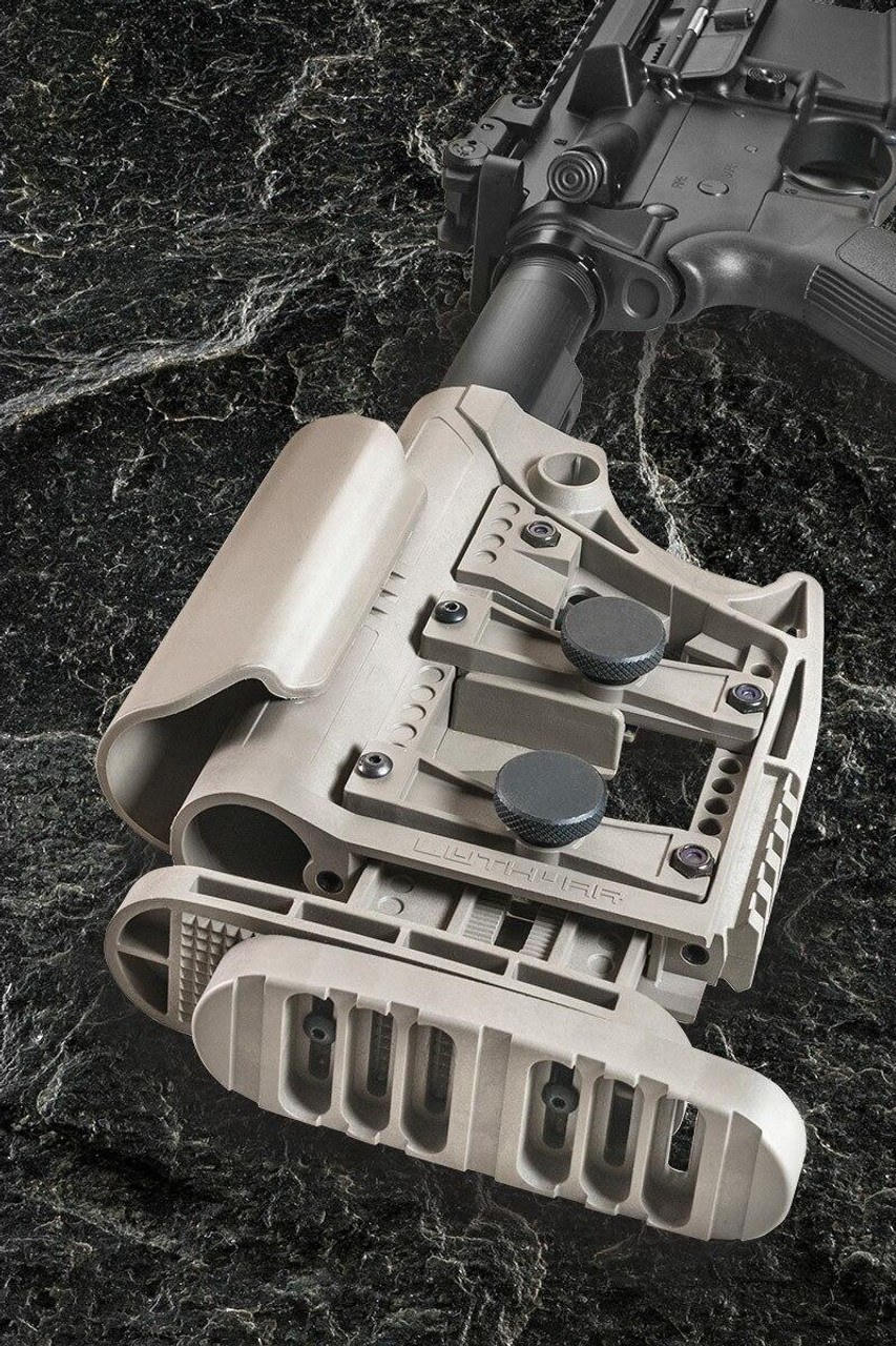 Luth-AR Luth-AR MBA-3 AR-15 Carbine Adjustable Buttstock - FDE qkshp 859819007003