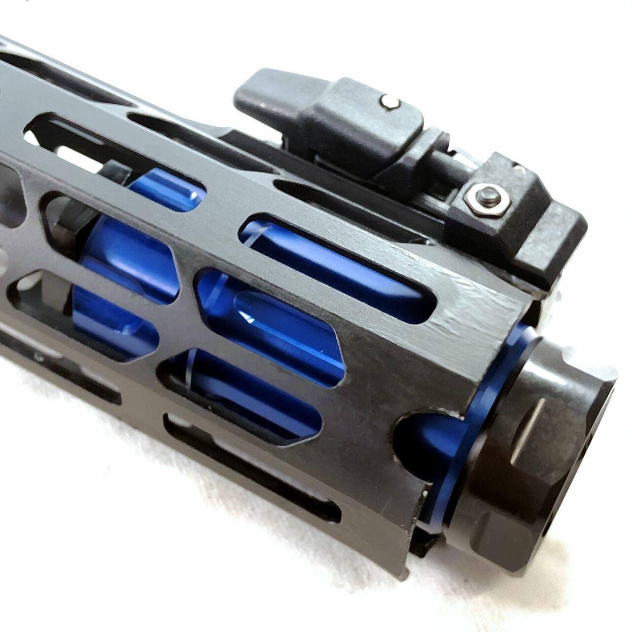 Blue 1/2-28 Fire Hog Mod-FMC - Flash Mitigation Suppressor Can System ...