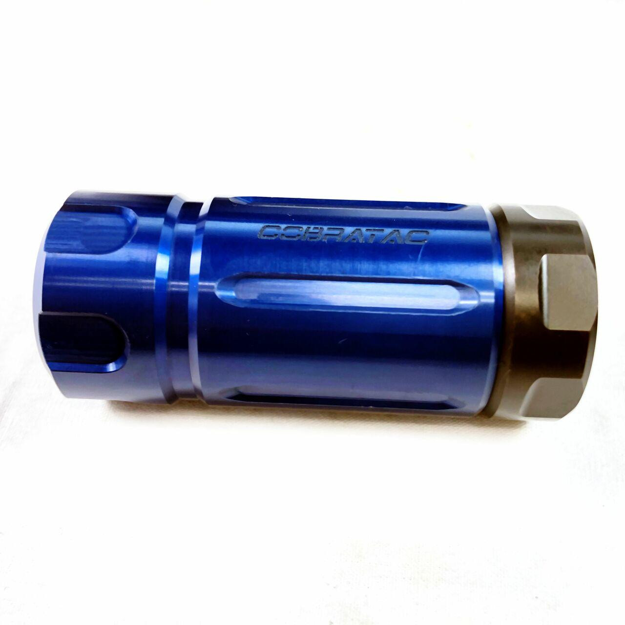 Blue 1/2-28 Fire Hog Mod-FMC - Flash Mitigation Suppressor Can System ...