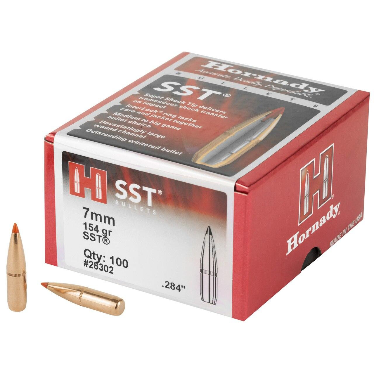 Hornady Hrndy Sst 7mm .284 154gr 100ct 090255283020