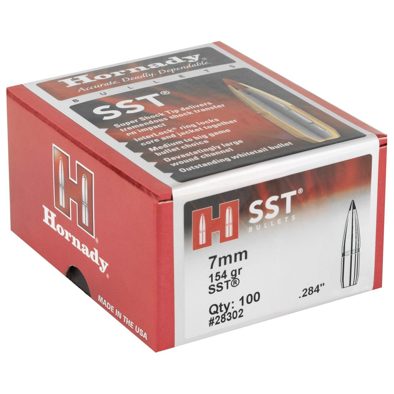 Hornady Hrndy Sst 7mm .284 154gr 100ct 090255283020