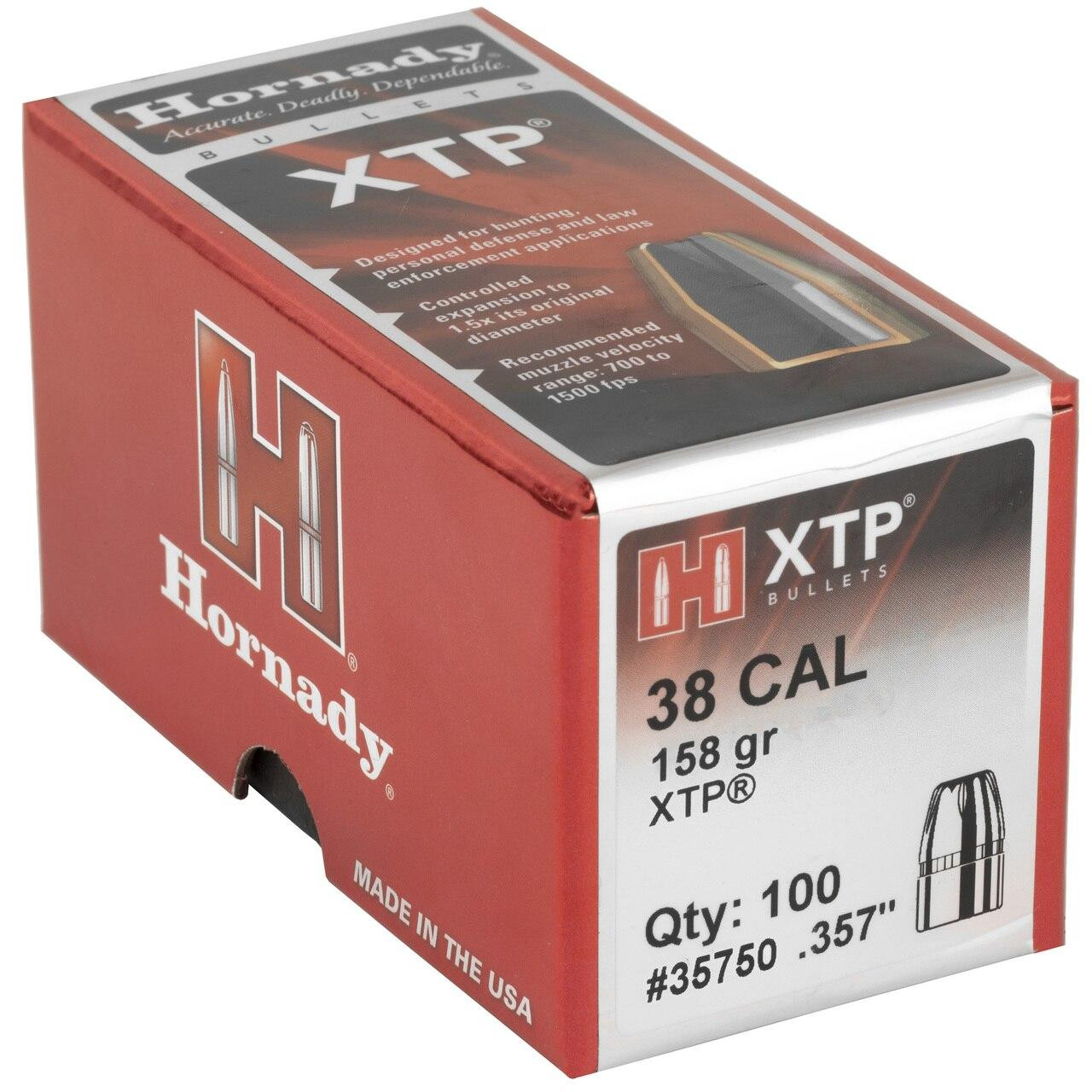 Hornady Hrndy Xtp 38cal .357 158gr 100ct 090255235753