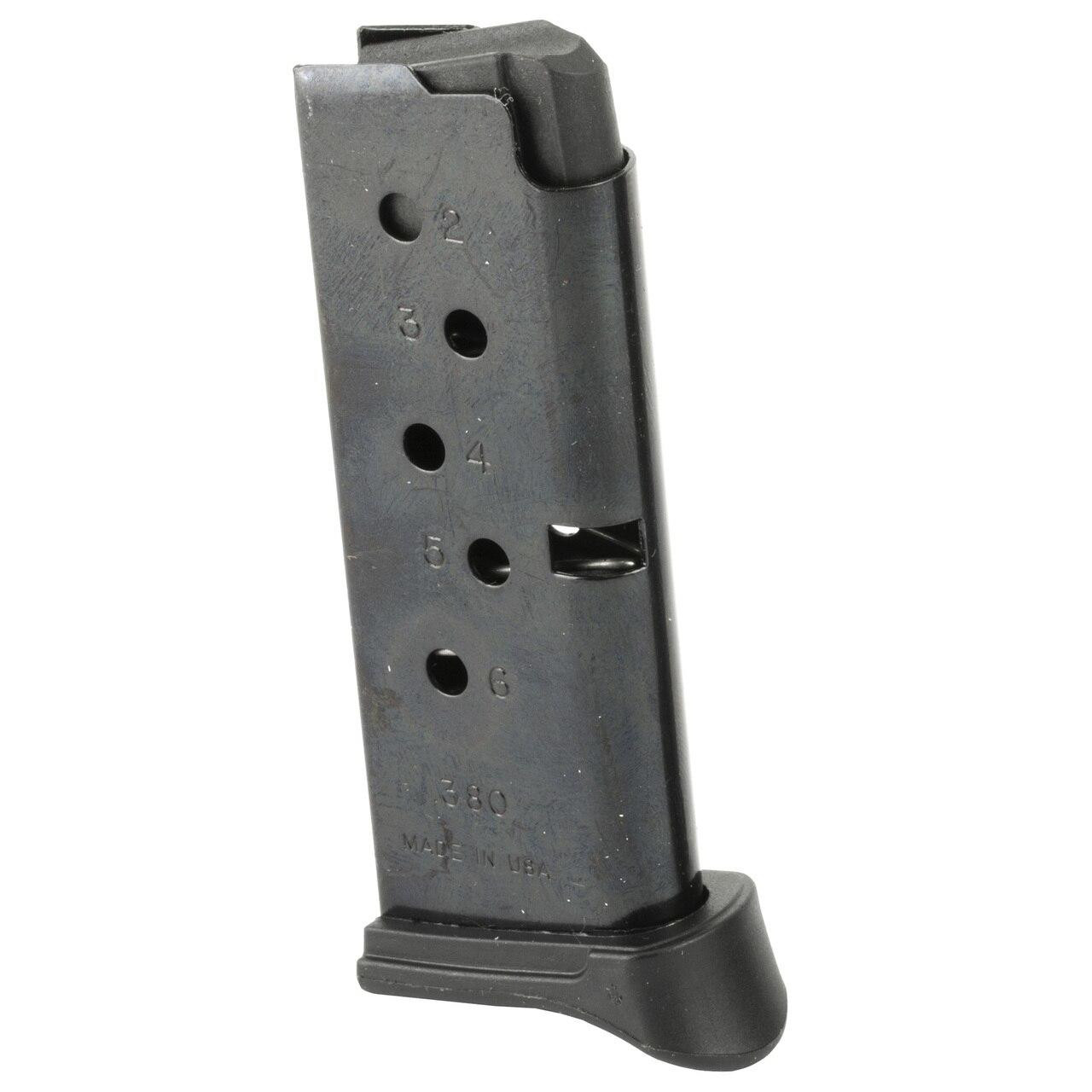 Ruger Mag Ruger Lcp 380acp 6rd Bl W/ext 736676903337