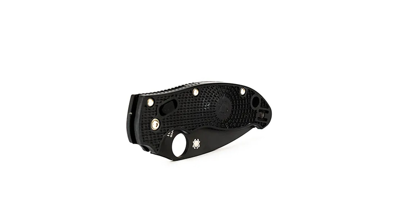 Spyderco Manix 2 - 3.375" Folding Knife, Black Blade, Lightweight, Black