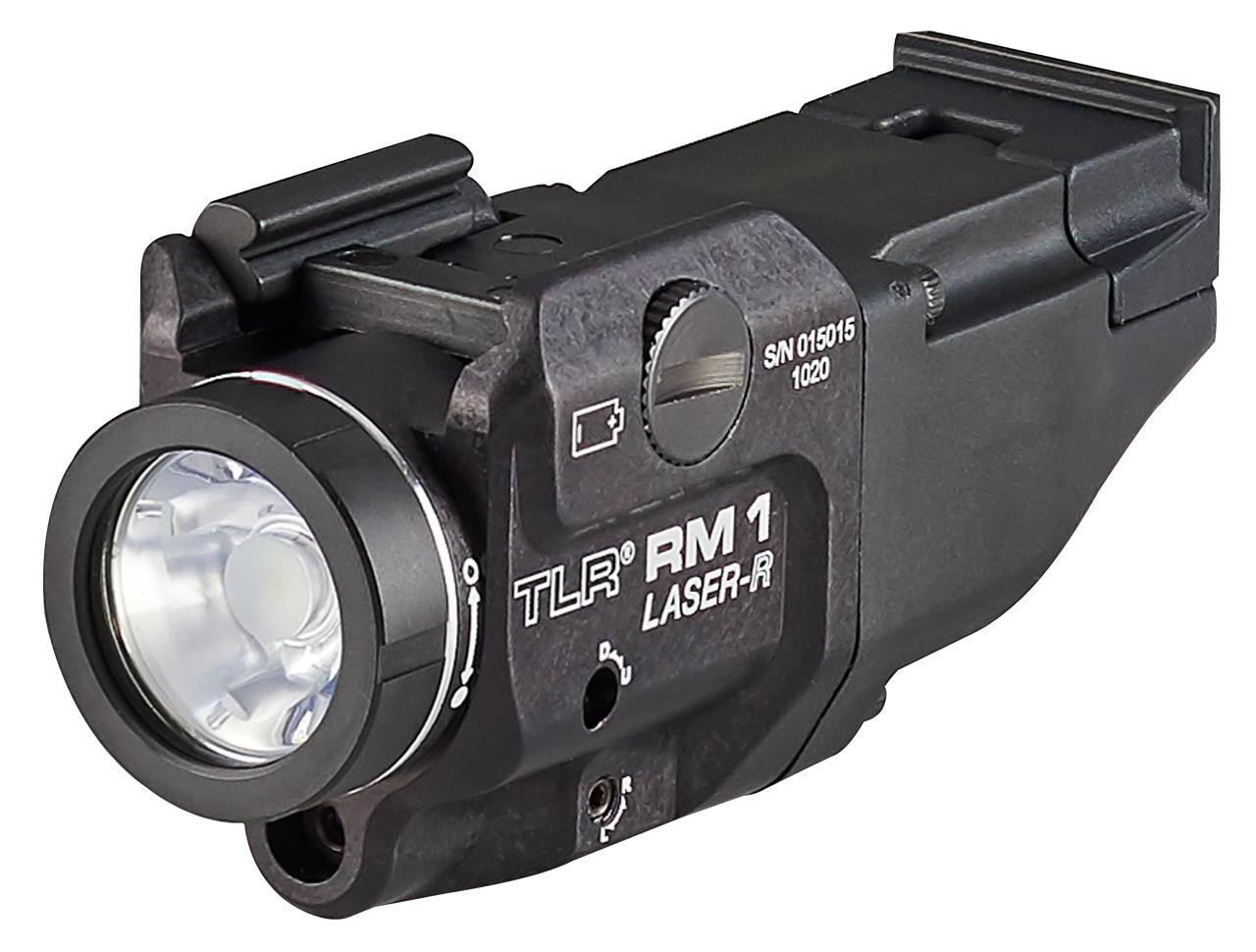 Streamlight Streamlight, TLR RM 1 Laser, Tac Light w/laser, 500 Lumens, Black W/ Tail Cap Switch 080926694453