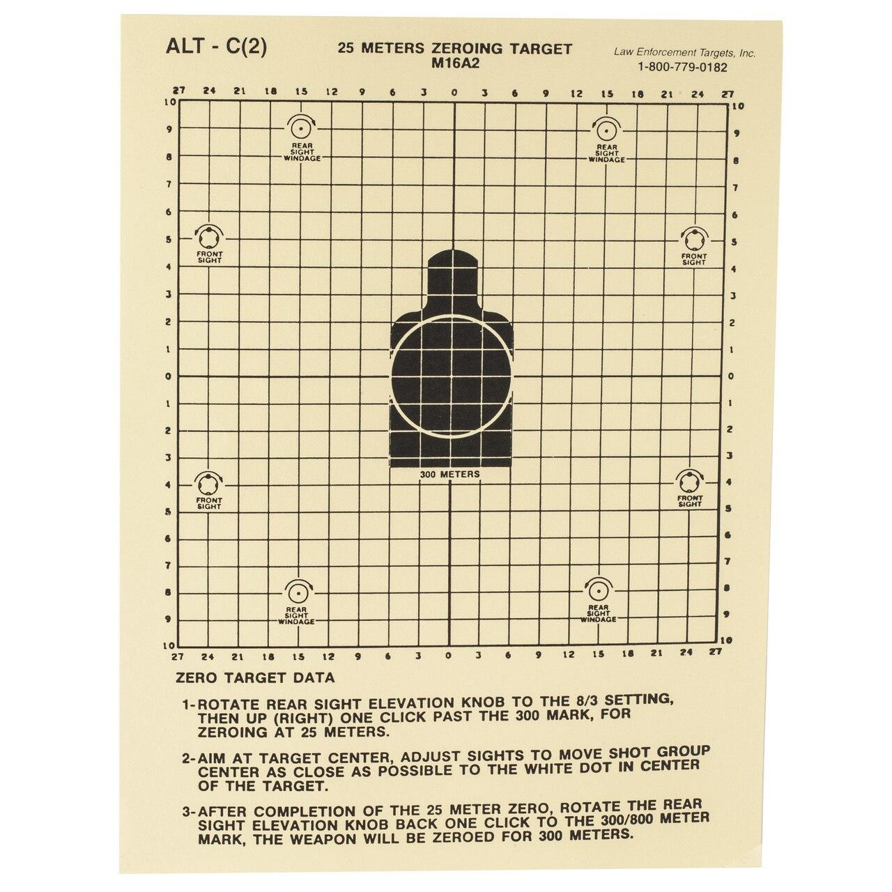 Action Target Action Tgt 25 Meters Dod M16a2 100pk 816506026969