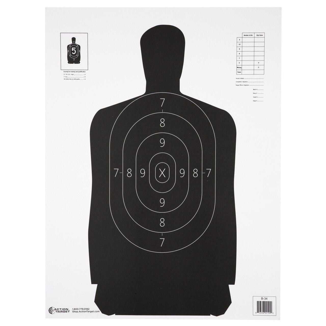 Action Target Action Tgt B34 Blk 100pk 816506026648