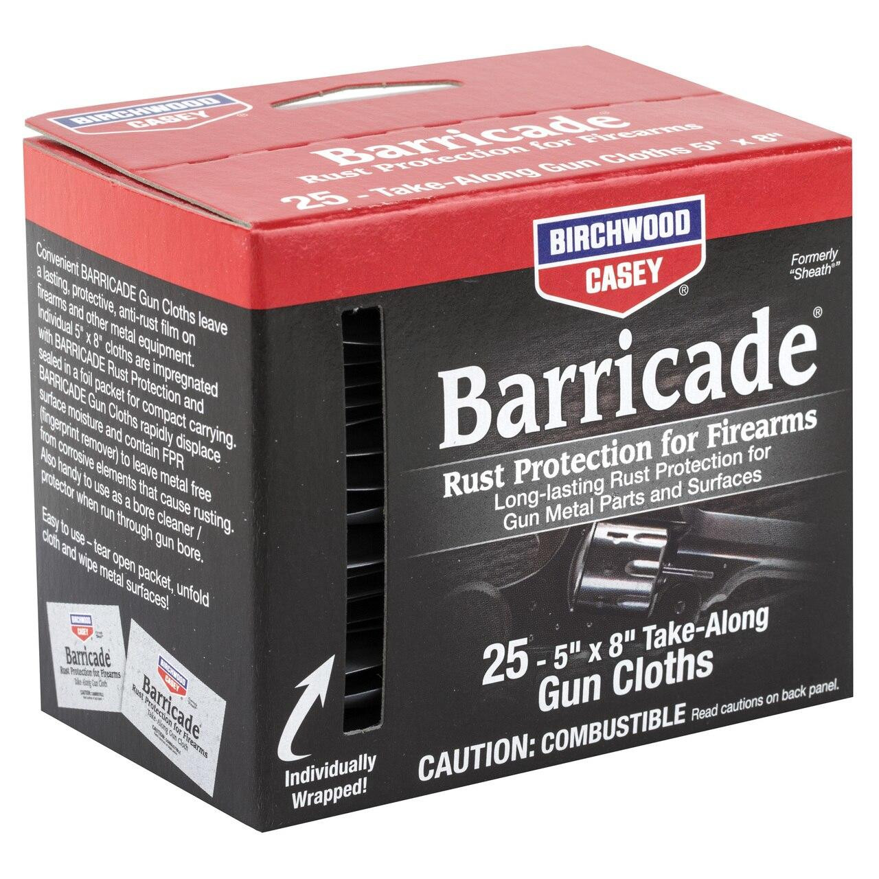 Birchwood Casey B/c Barricade Take Alongs 25 Wipes 029057330250