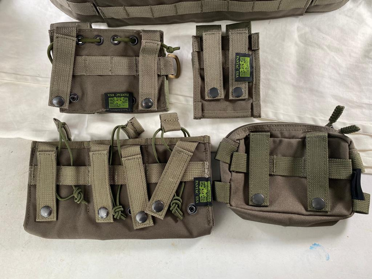 Pantac USA Molle SPC Armor Tactical Plate Carrier Vest OD Green - Large Kit