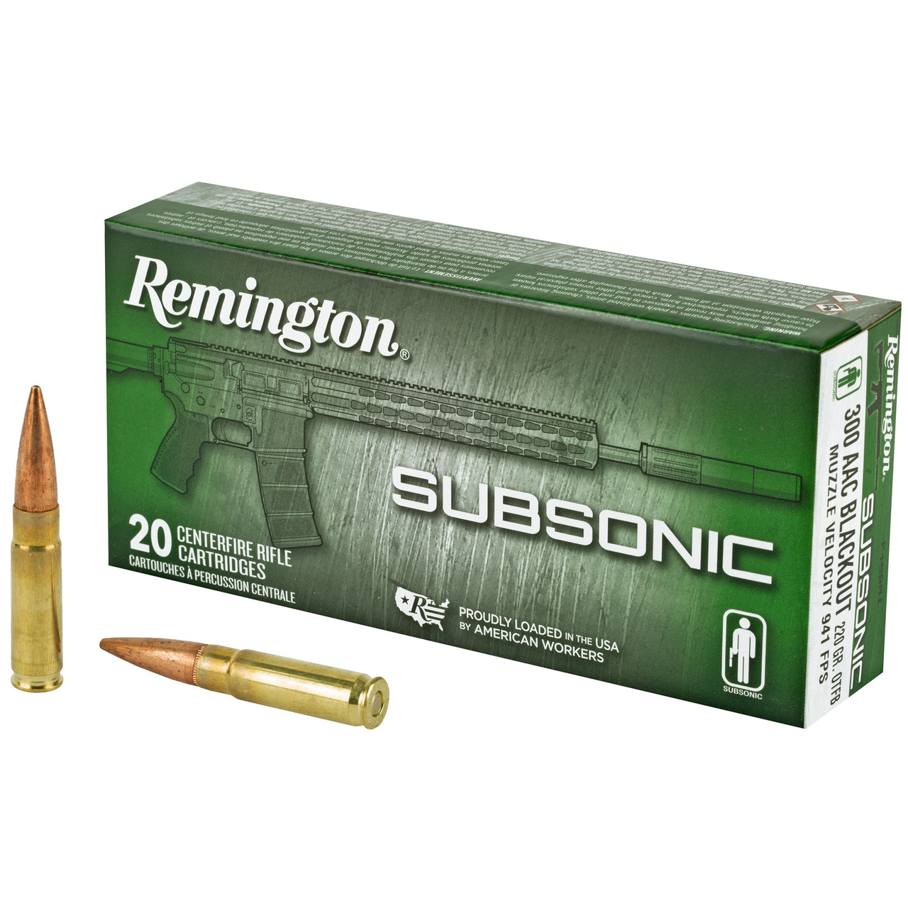 Rem 300blk 220gr Subsonic 20/200