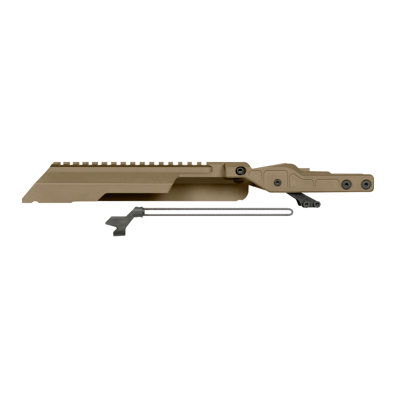 Midwest Industries Alpha AK Railed Top Cover/Dust Cover, Fits Most AKM Pattern Rifles, Only Compatible with Midwest Alpha Series Handguard, Black MI-AK-ALPHA-RTC