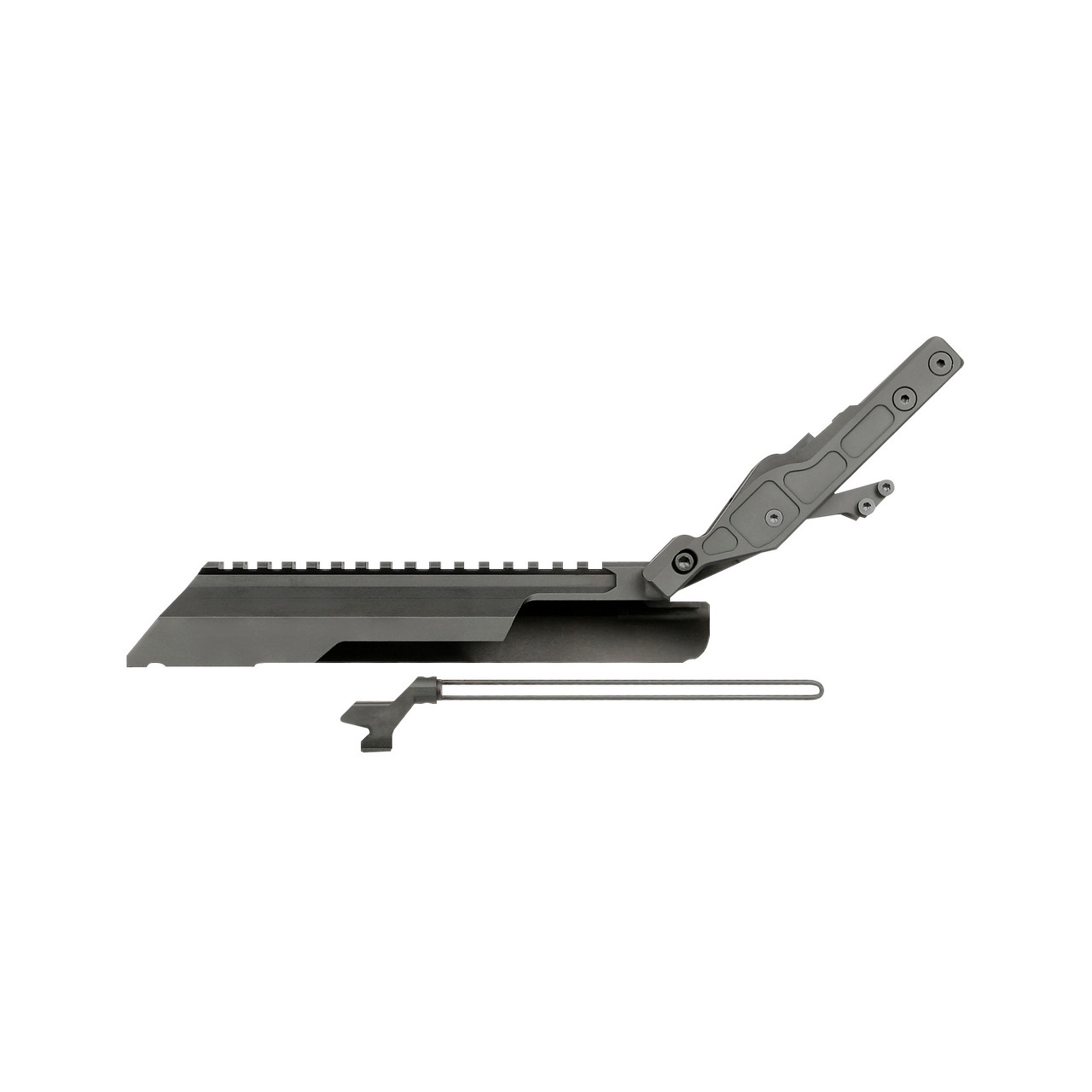 Midwest Industries Alpha AK Railed Top Cover/Dust Cover, Fits Most AKM Pattern Rifles, Only Compatible with Midwest Alpha Series Handguard, Black MI-AK-ALPHA-RTC