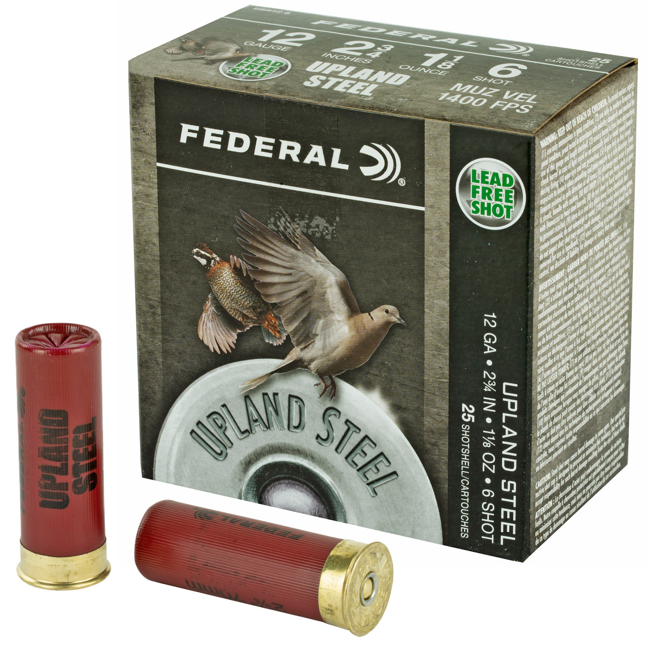 Fed Fld/range Steel 12ga 2 3/4 #6 25