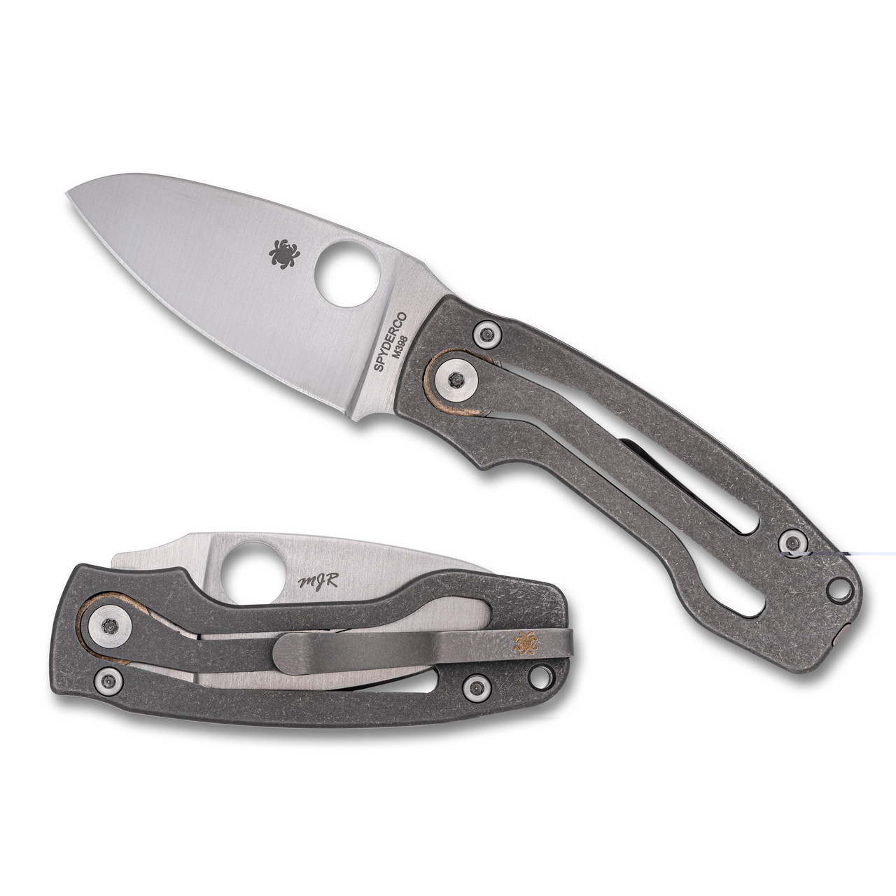 Spyderco Pits 2 Slipit Ti 2.74" Gry