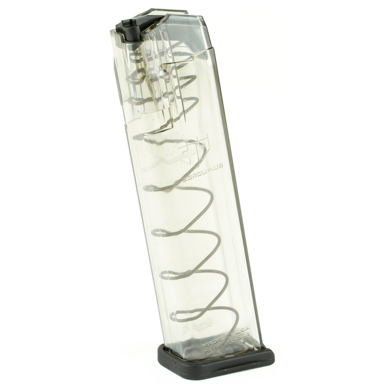 Elite Tactical Systems Group Elite Tactical Systems Group, Magazine, 9MM, 22 Round, Fits Glock 17/19/34 All Generations, Polymer, Clear, Competition Legal 140mm GLK-9-22