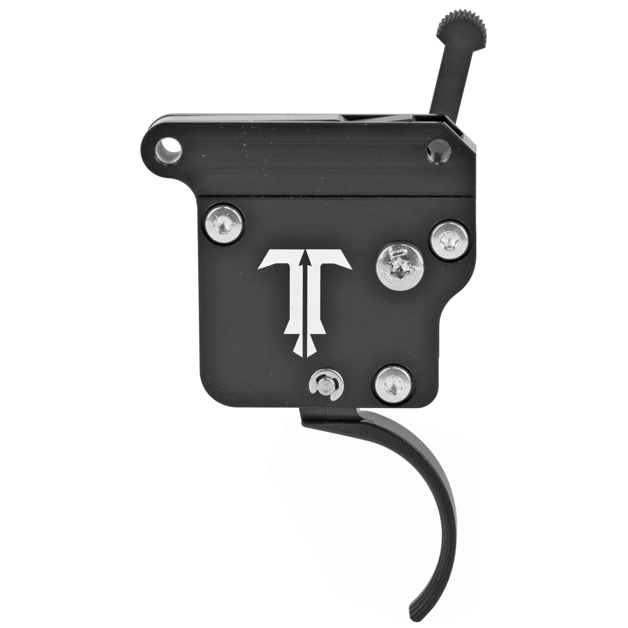 TriggerTech Trigger, 1.5-4LB Pull Weight, Fits Remington 700, Primary Curved Clean Trigger, Right Hand, Adjustable, Black Finish, Includes Installation Tools, Instruction Book, & TriggerTech Patch R70-SBB-14-TNC