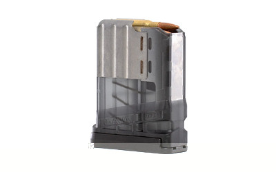 Lancer Systems L7AWM GEN 2, .308 Winchester/6.5 Creedmoor, 5 Rounds, Fits AR-10 Rifles, Steel/Polymer Hybrid, Translucent Finish, Smoke L7-G2-05-SMK