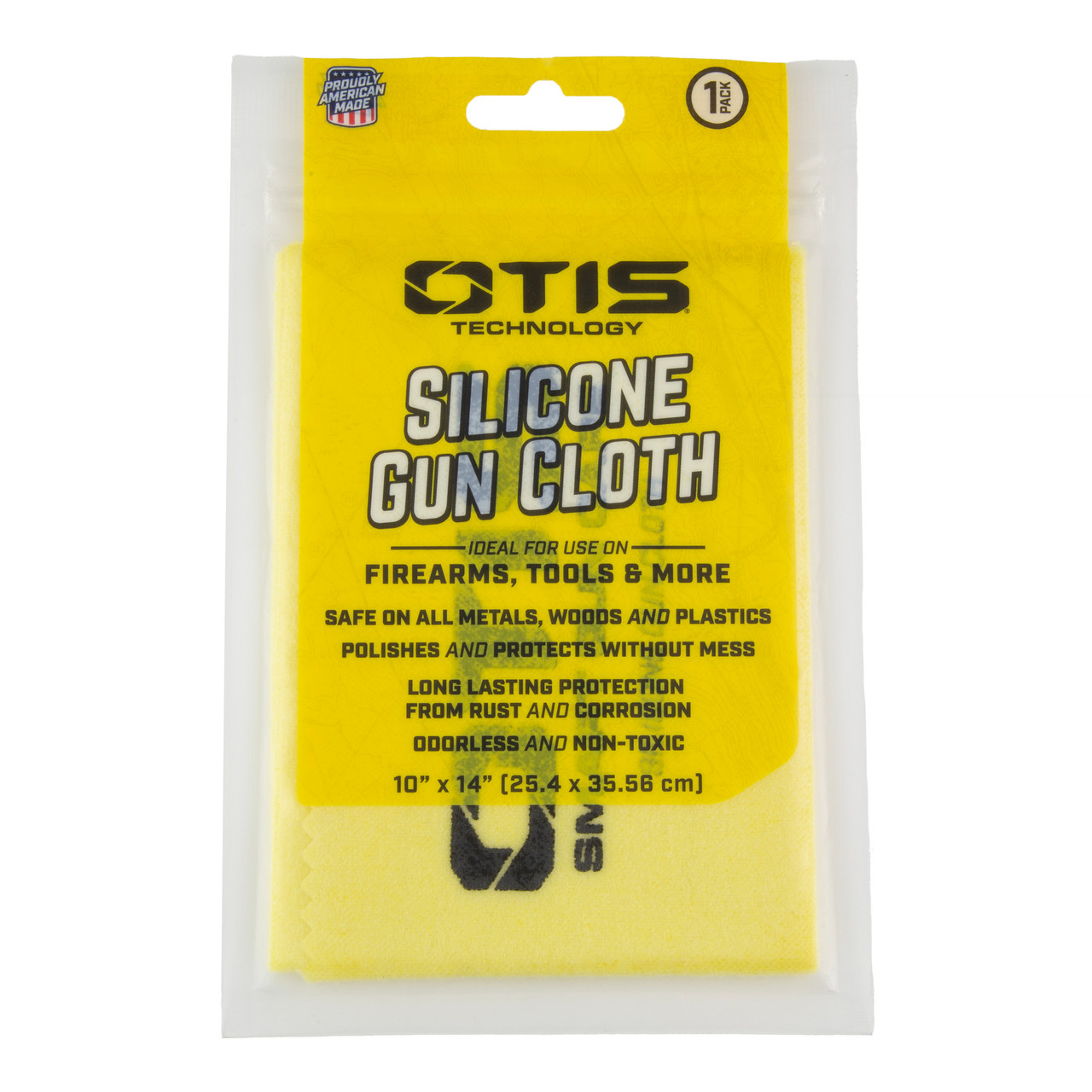 Otis Technology Silicone Cloth, Yellow, Includes Resealable Bag FG-3503
