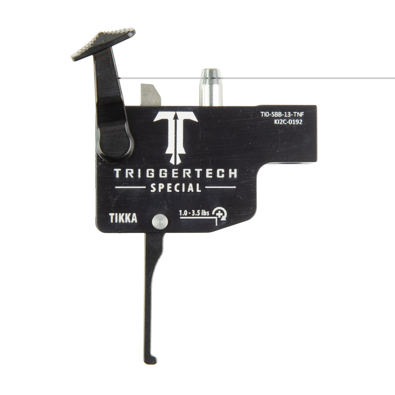 TriggerTech Special, Trigger, Fits Tikka T3/T3x/T1x, Straight Flat Lever Trigger, Right Hand, Black TI0-SBB-13-TNF