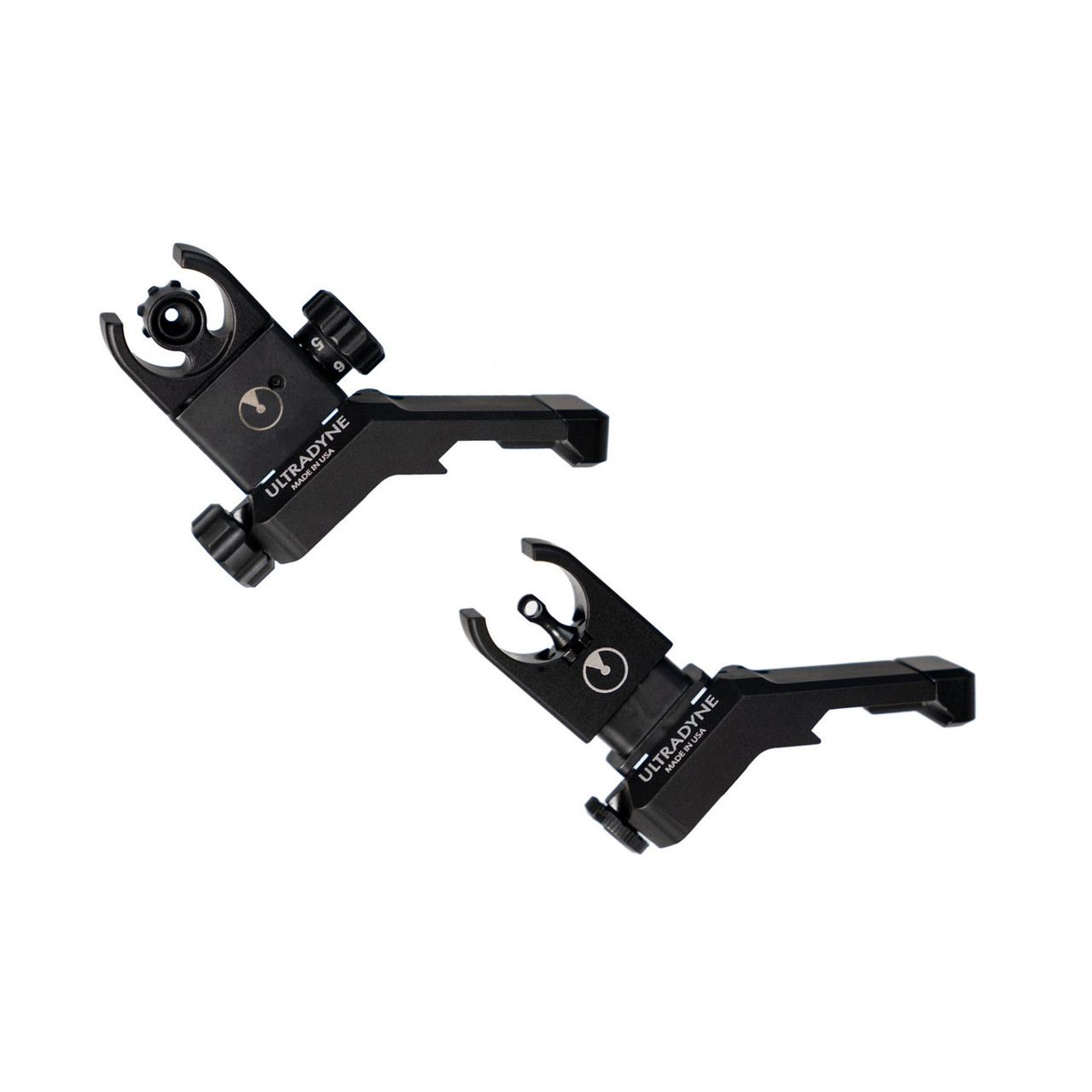 Ultradyne USA C4 Front and Rear Sight Combo, For 223 Remington/5.56 NATO, Fits Picatinny, Black UD10880