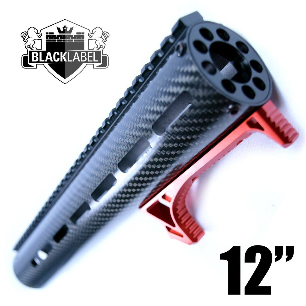 12" Carbon Fiber Handguard MLOK, Free Float AR15 HandGuard COBRATAC